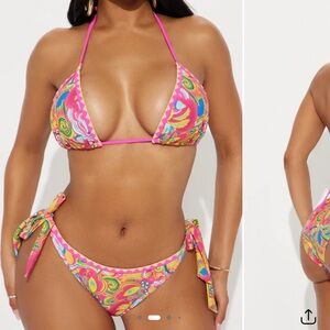 Fashion Nova Hot Pink Combo Bikini